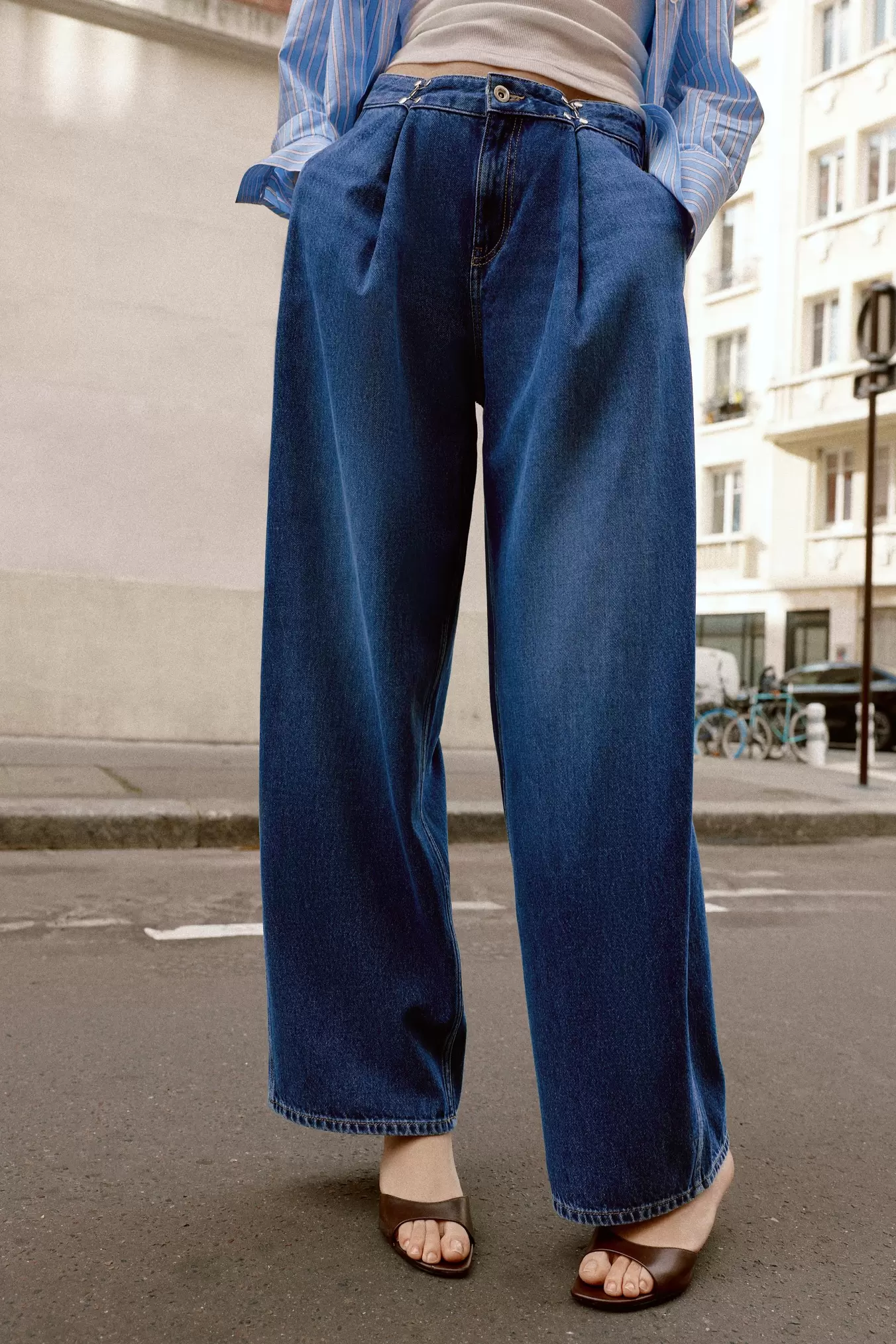 JEANS Z1975 LOOSE FIT TIRO ALTO CORCHETES