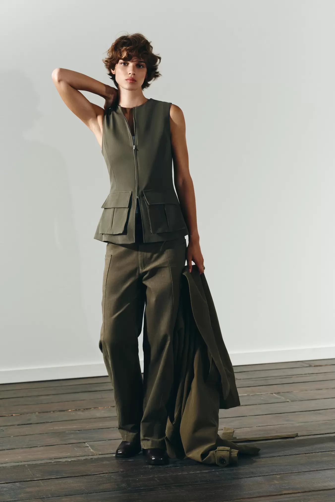 TOP ALGODÓN ELÁSTICO BOLSILLOS