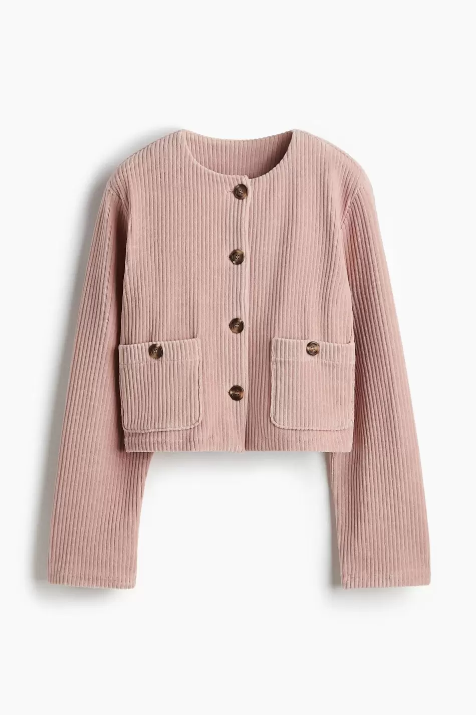 Cardigan en velour acanalado