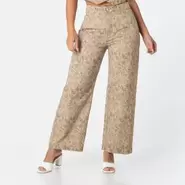Pantalon Twill Print Darisa Wide Leg