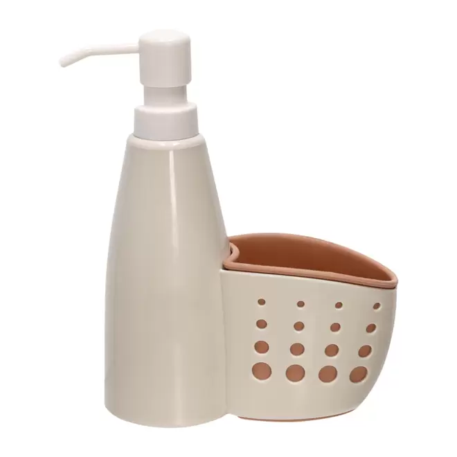 Dispensador Lavaloza de Plástico con porta esponja 380 ml