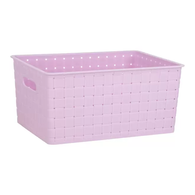 Canasto Plástico con Textura Trenzada 4,5 L S