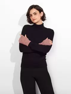 Guantes Zada De Baby Alpaca Color Rosado