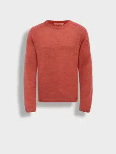 Suéter Zwei De Baby Alpaca Color Naranja