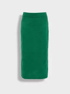 Falda Zabeth Skirt De Algodón Color Verde