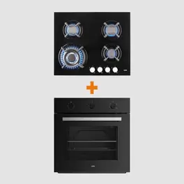 Encimera Vidrio Templado 034 + Horno Mix Classic 66L