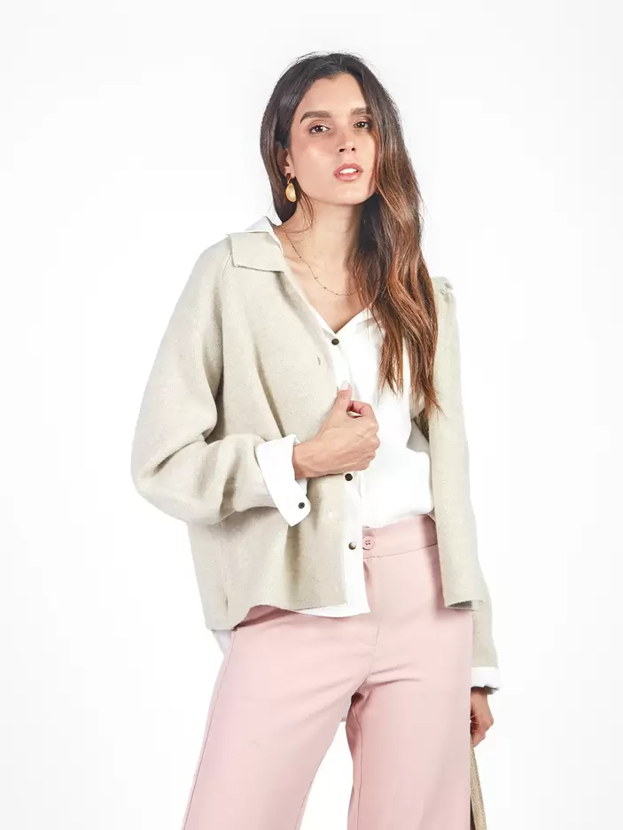 Cardigans Manga Larga Xcd00108Wal