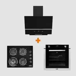 Combo Cocina empotrable 068 + Campana Nimbus + Horno eléctrico 007