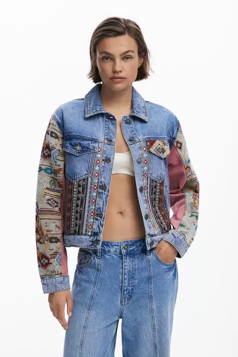 Chaqueta vaquera boho