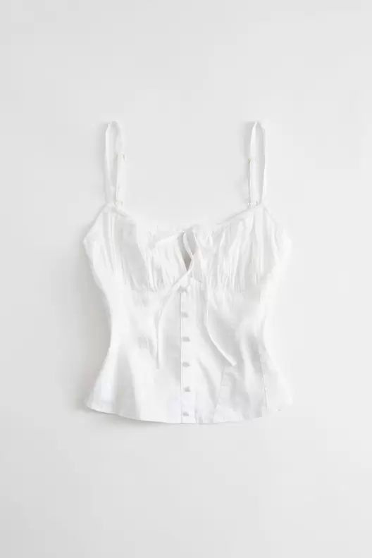 Top corsé con botones