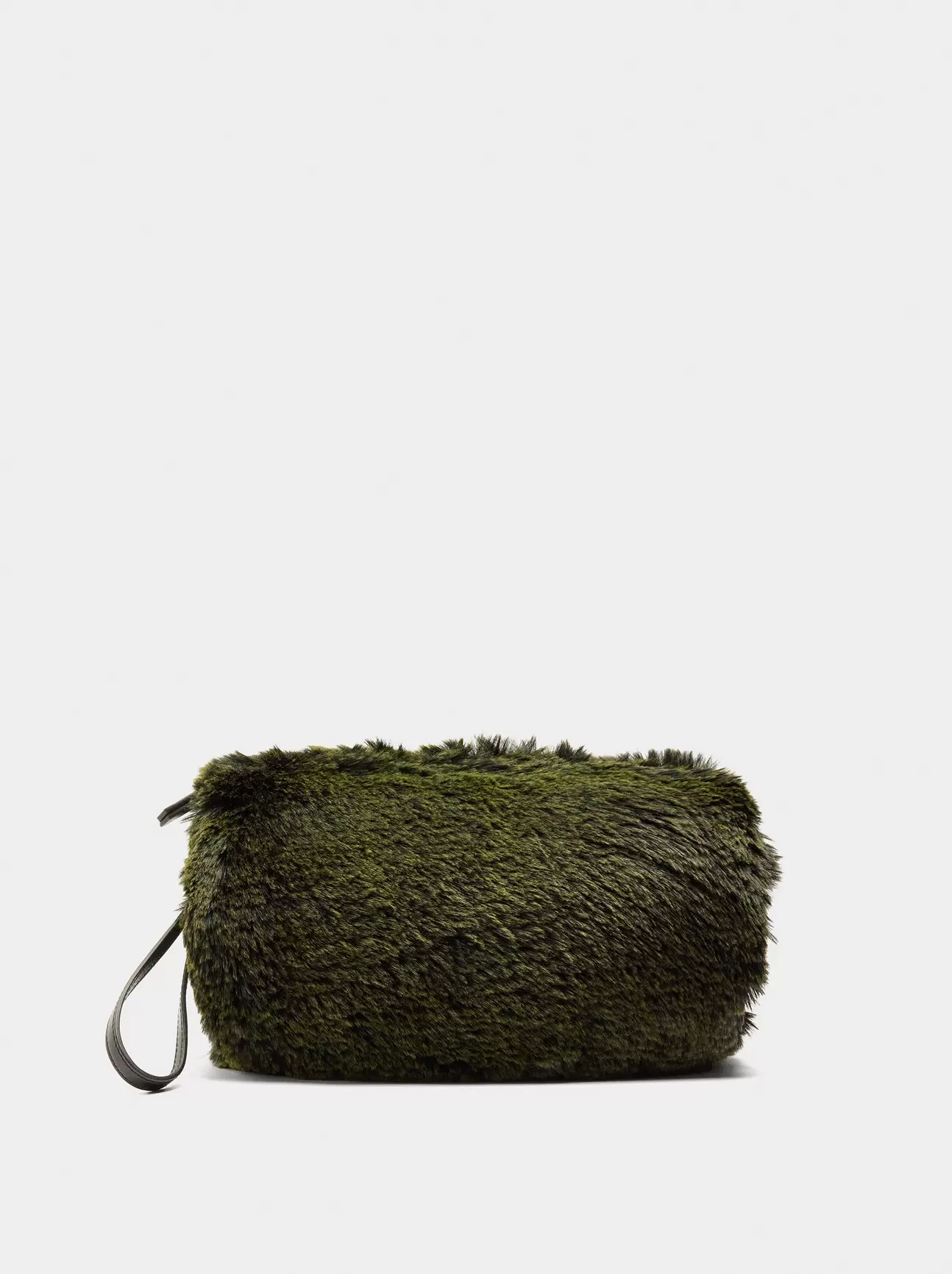 Bolso De Mano Efecto Pelo