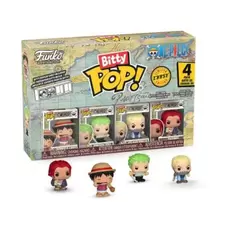 Funko Bitty Pop: One Piece - Luffy / Zoro / Morgan / Shanks (Pack de 4)