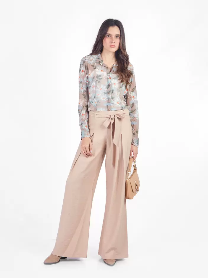Pantalones Palazo Pt00496Tns