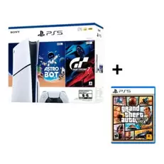 PlayStation 5 Slim Disco + Astro Bot + Gran Turismo 7 + GTA 5