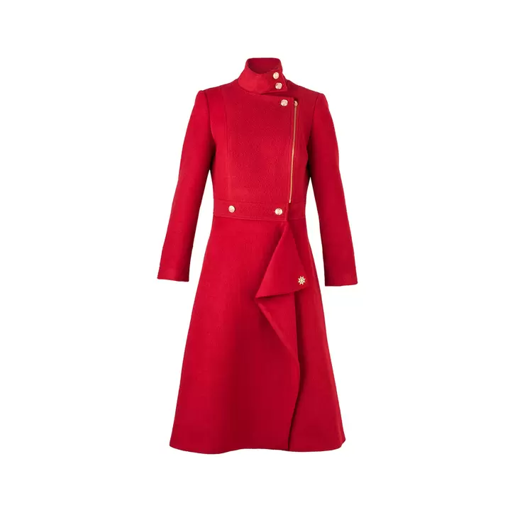Abrigo Baby Alpaca Lorelei Rojo