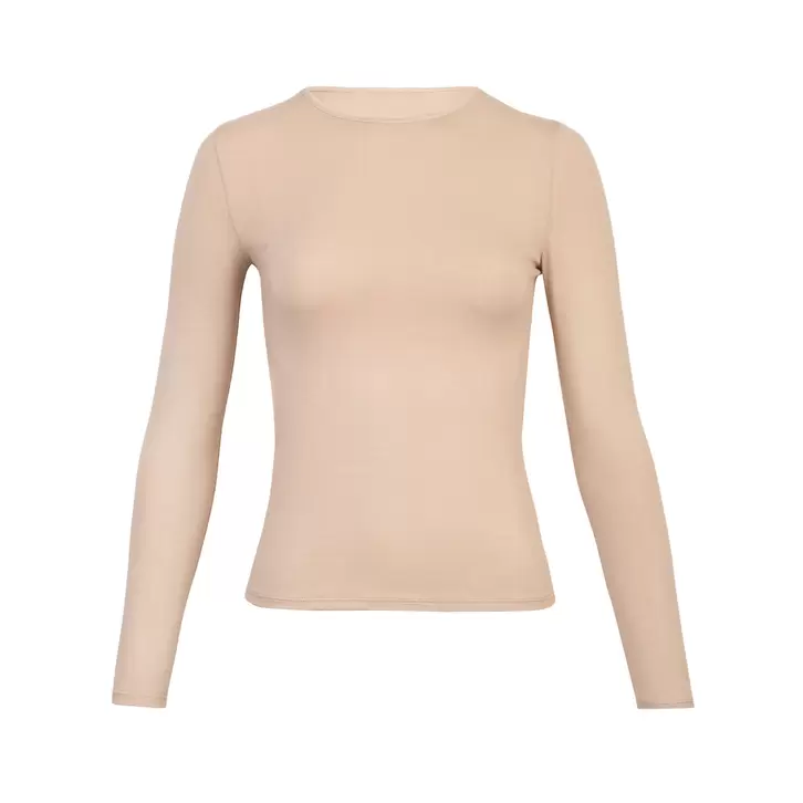 Polo Básico Vinca Cuello Redondo Beige