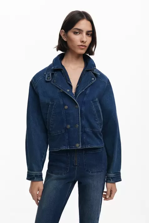 Chaqueta vaquera doble cuello