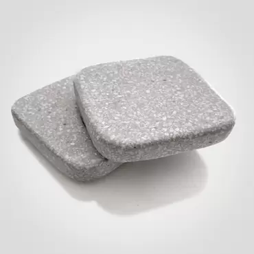 Posavasos Cuadrado de Terrazo Gris Claro 4 unidades