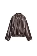 CHAQUETA BOMBER EFECTO PIEL