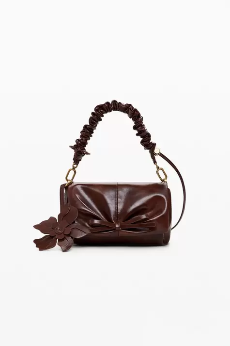 Bolso pequeño brillante flor