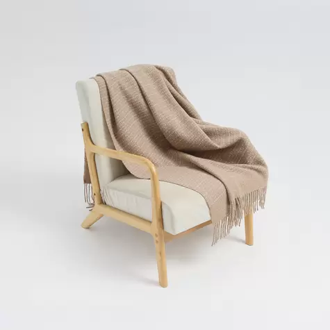 Manta Cyriel De Baby Alpaca Color Beige