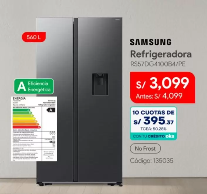 Samsung - Refrigeradora RS57DG4100B4/PE