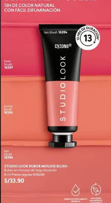 Natural - STUDIO LOOK RUBOR MOUSSE BLUSH