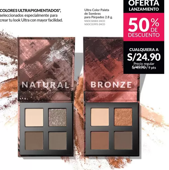 Natural - Ultra Color Paleta de Sombras para Párpados