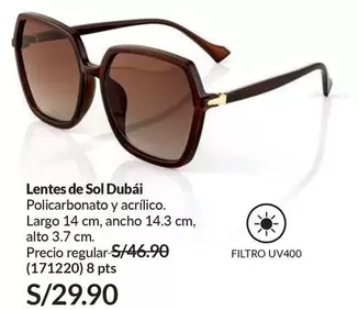 Sol   - Lentes de Sol Dubái