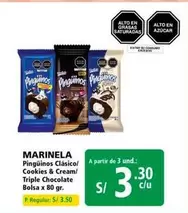 Marinela - Pinguinos Clásico! Cookies & Cream/ Triple Chocolate Bolsa