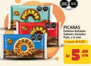 Pícaras - Galletas Bañadas Sabores Variados