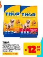 Thor - Alimento para Perro Adulto Sabor Clásico/Carne/ Higado/ Cereal