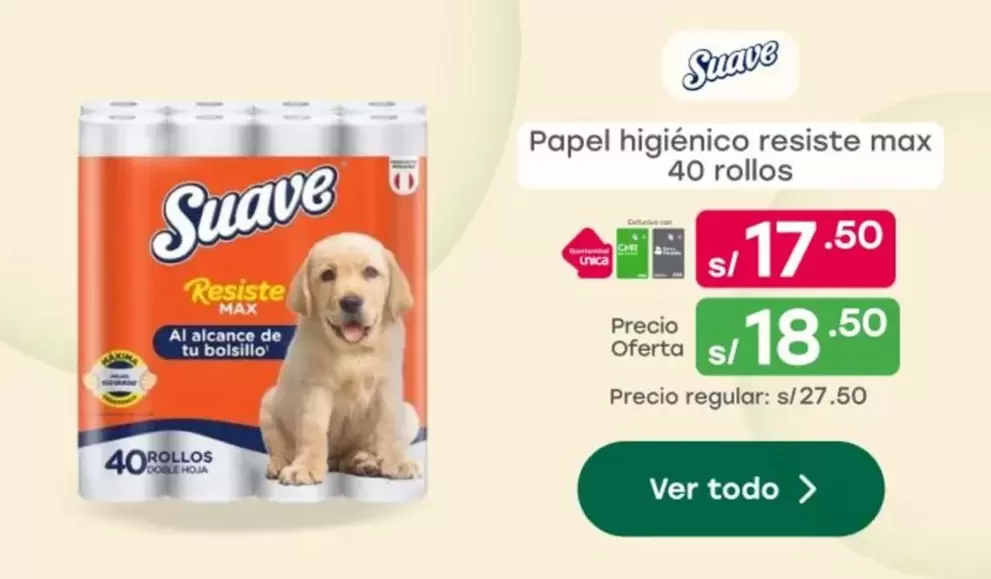 Suave - Papel higi
uevoacute;nico