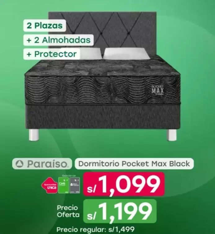 Dormitorio Pocket Max Black