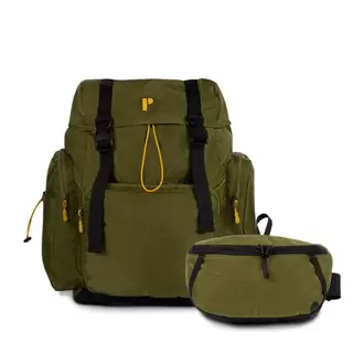 MOCHILA TRIVOR VERDE + CANGURO TRIVOR VERDE