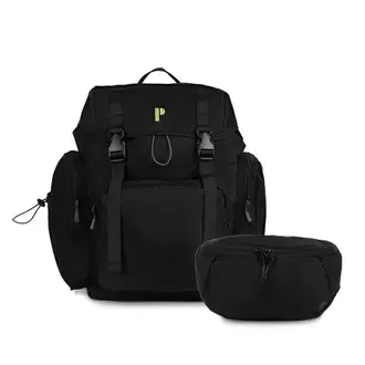 MOCHILA TRIVOR NEGRO + CANGURO TRIVOR NEGRO