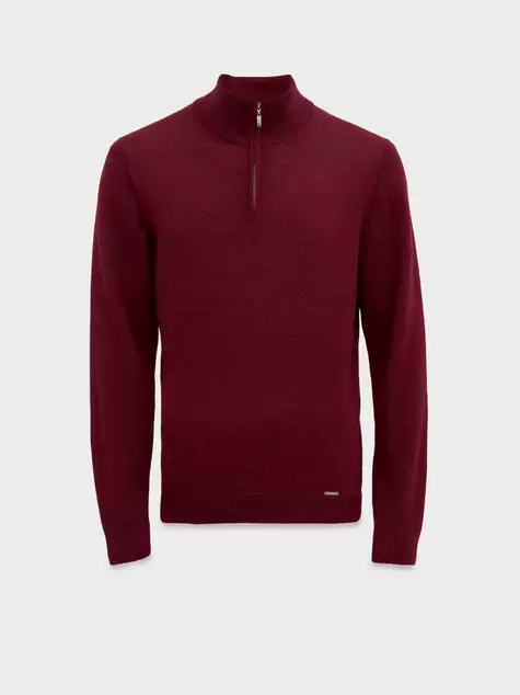 Suéter Albert De Baby Alpaca Color Guinda