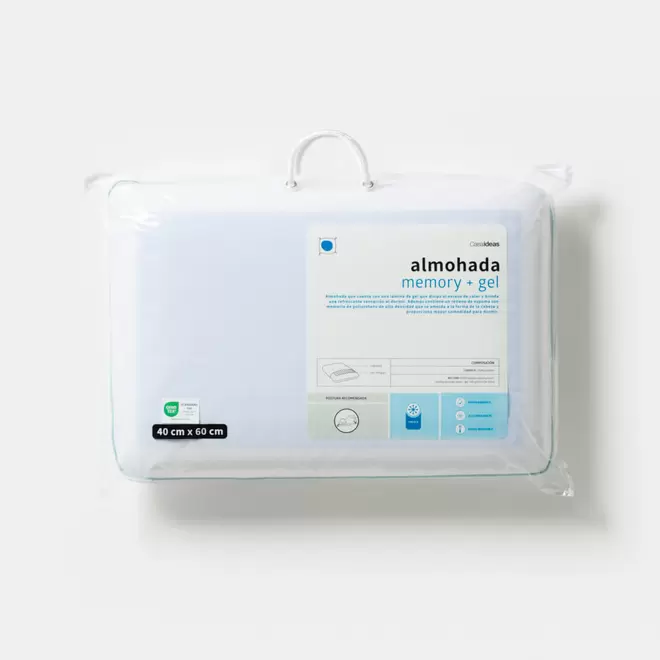 CASA-DORMITORIO Almohada Memory + Gel
