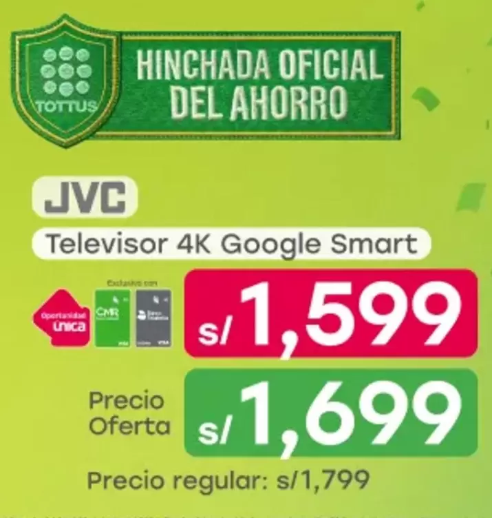 JVC - Televisor 4K Google Smart