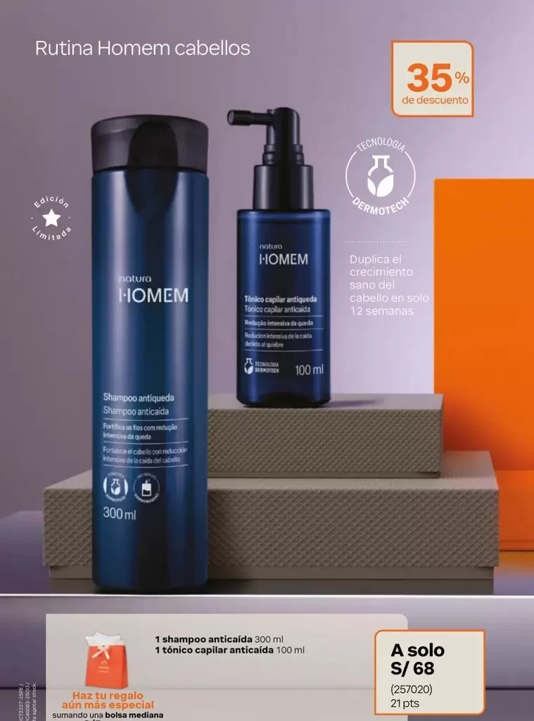 Natura - Rutina Homem cabelos