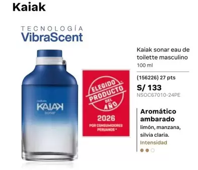 Kaiak - sonar eau de toilette masculino
