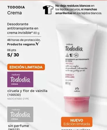 PTS - Desodorante antitranspirante en crema invisible