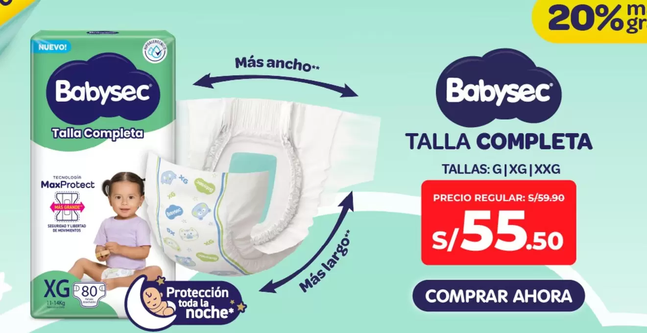 Babysec - Talla Completa