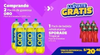 Oro - Pack de gaseosa ORO