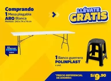 Aro - Mesa plegable ARO Blanca