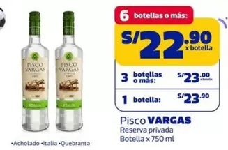 Vargas - Pisco Reserva privada Botella