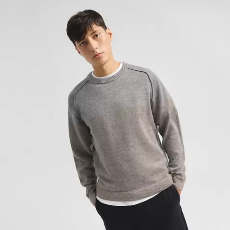 Suéter Clark De Baby Alpaca Color Gris