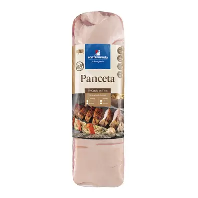 Panceta de cerdo con piel y sin hueso