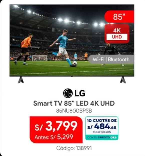 Lg - Smart TV 85" LED 4K UHD 85NU800BPSB