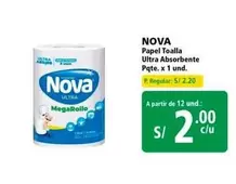 Nova - Papel Toalla Ultra Absorbente MegaRollo